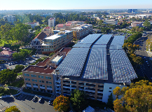 Solar power arrays, UC Irvine microgrid. Photo credit: UC Regents