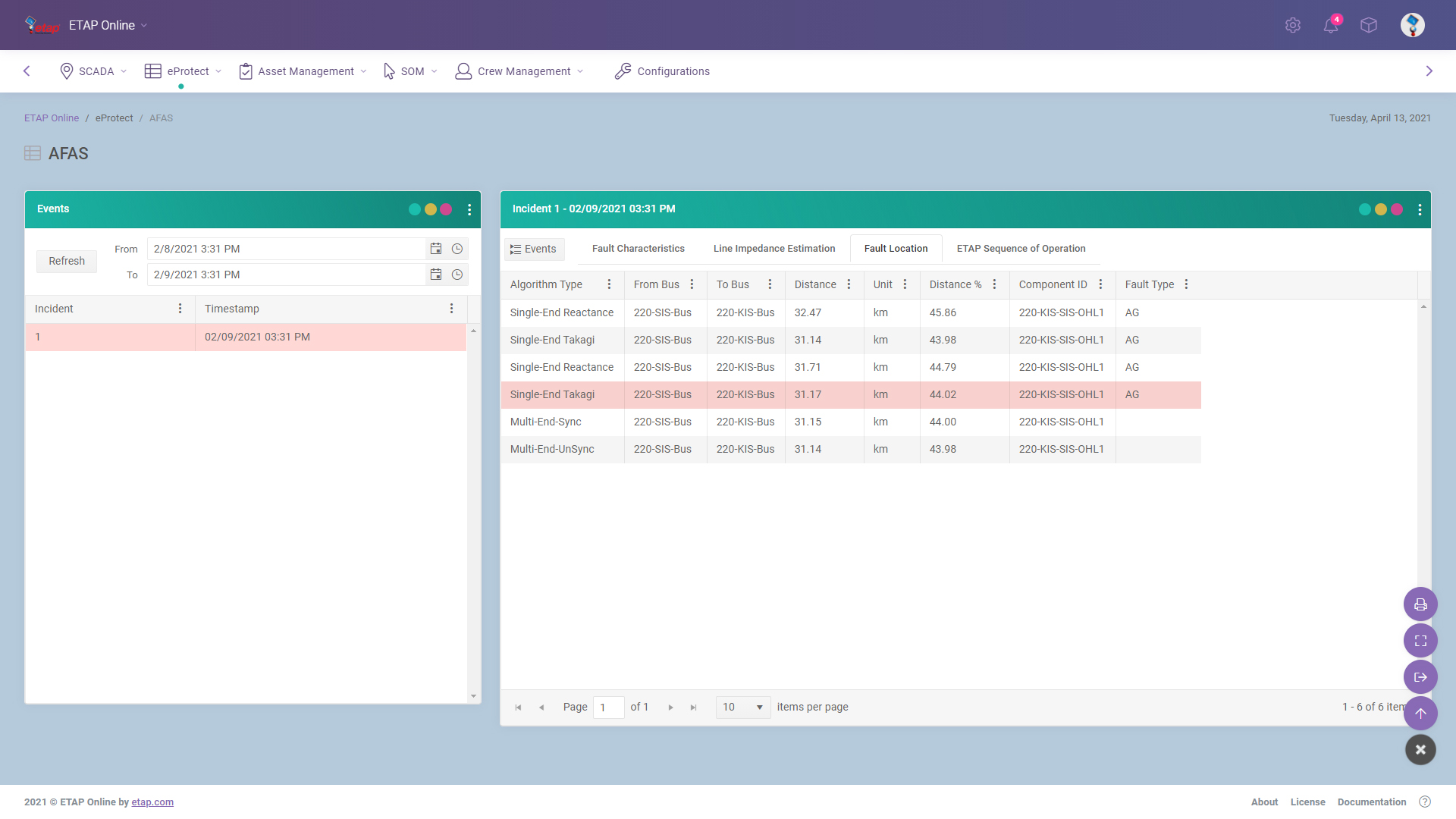 AFAS_CalculationResults AFAS_CalculationResults