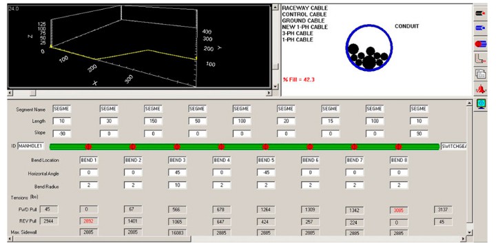 Cable Pulling Systems interface