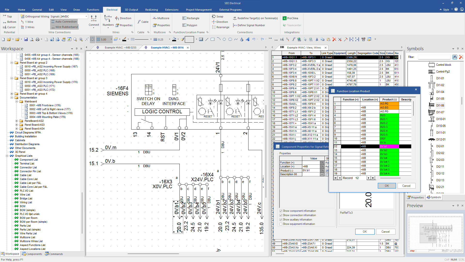 SEE Electrical dashboard