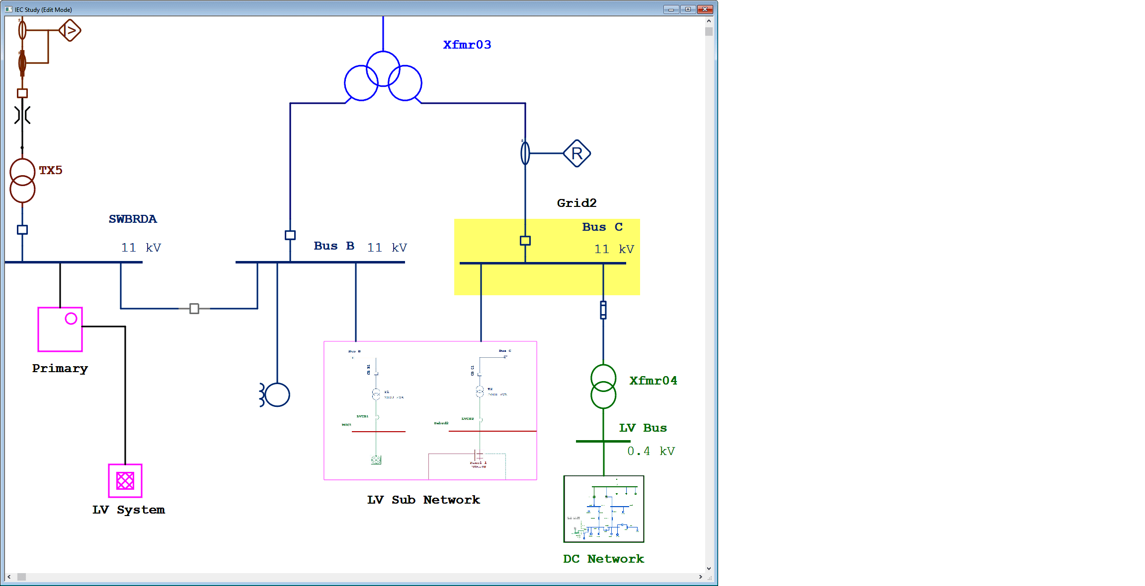 Single Line Diagram Residential