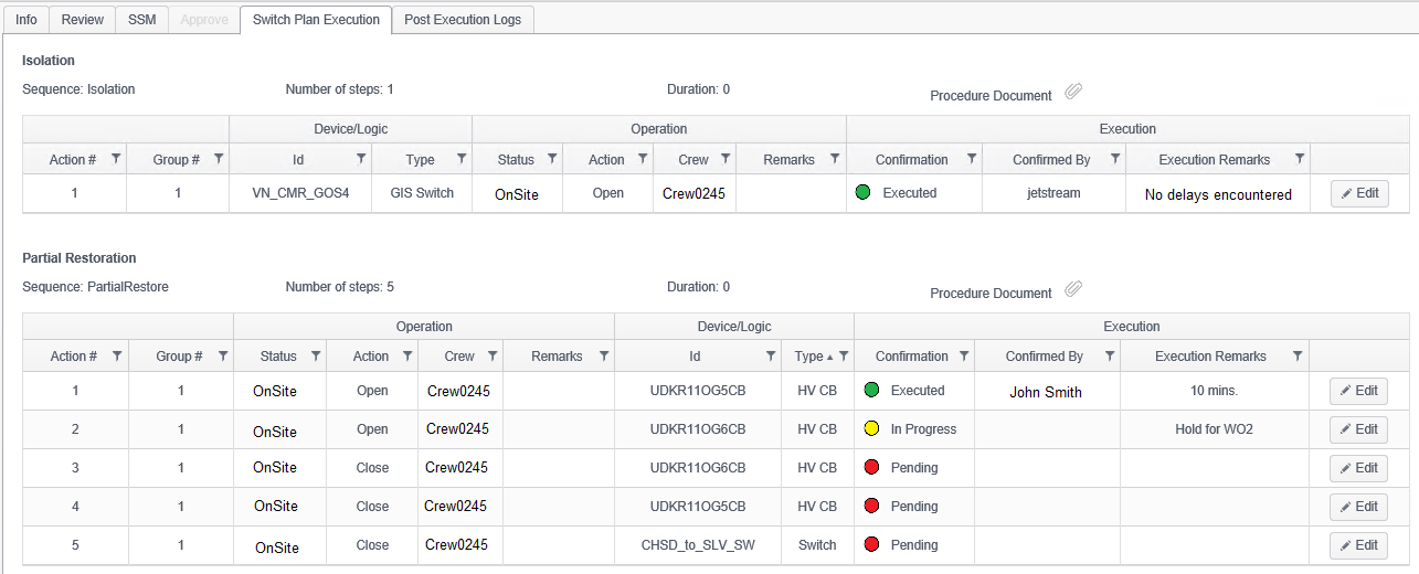 Switching PlanExec