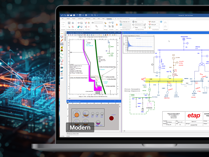 Low Voltage System Modeling One-line Diagram