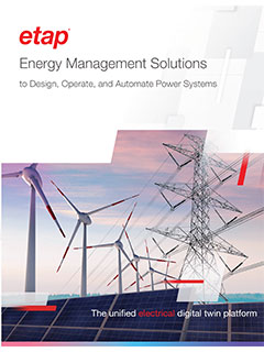 Etap Electrical Power System Analysis Software Power Management System