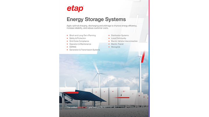 ETAP Energy Storage Systems