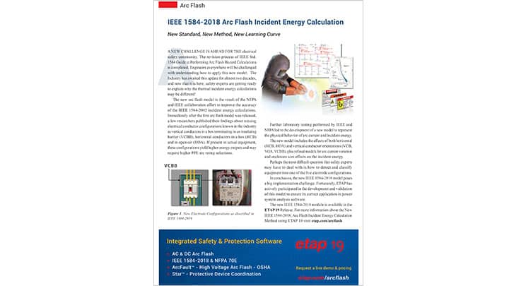 ETAP ArcFlash IEEE 1584-2018 Article 2018