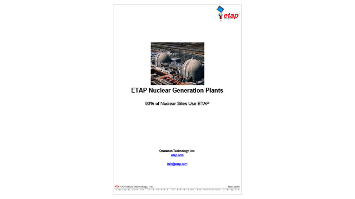 ETAP Nuclear Generation Plants