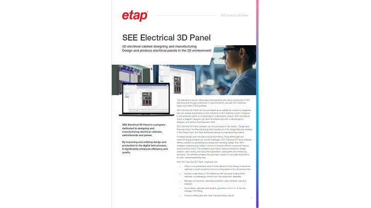 Flyer SEE Electrical 3D Panel