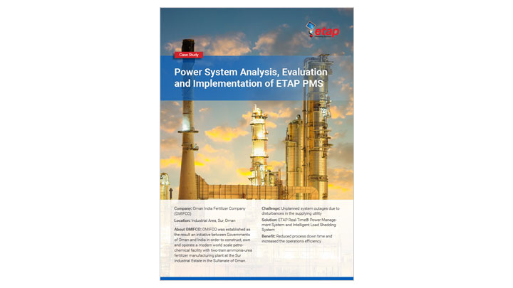 Power System Analysis, Evaluation and Implementation of ETAP PMS