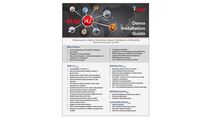 ETAP 14.1 Demo Install-Guide