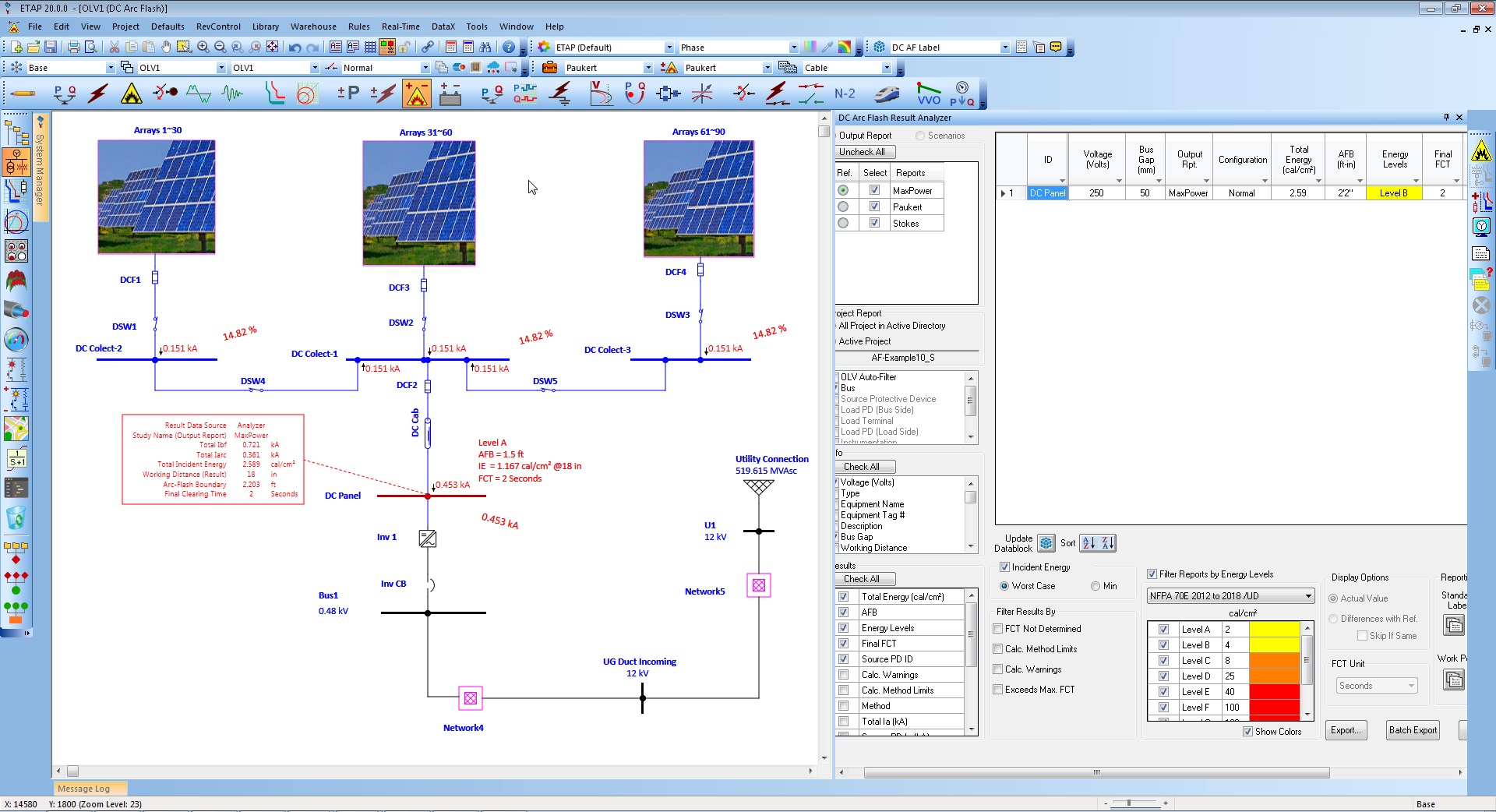 DC Arc Flash Datablock Worstcase